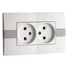 Розетка двойная mono electric eсо 1...